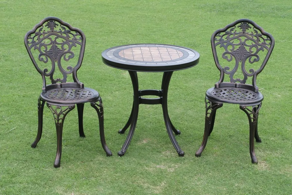 7 Armless Emperor Chair With Tile Table