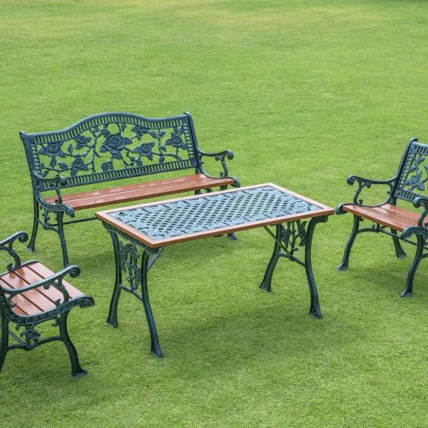 rose arc bench set