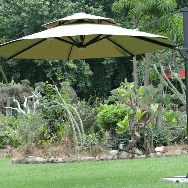 Multiangle Solar Umbrella Octagonal(Beige)