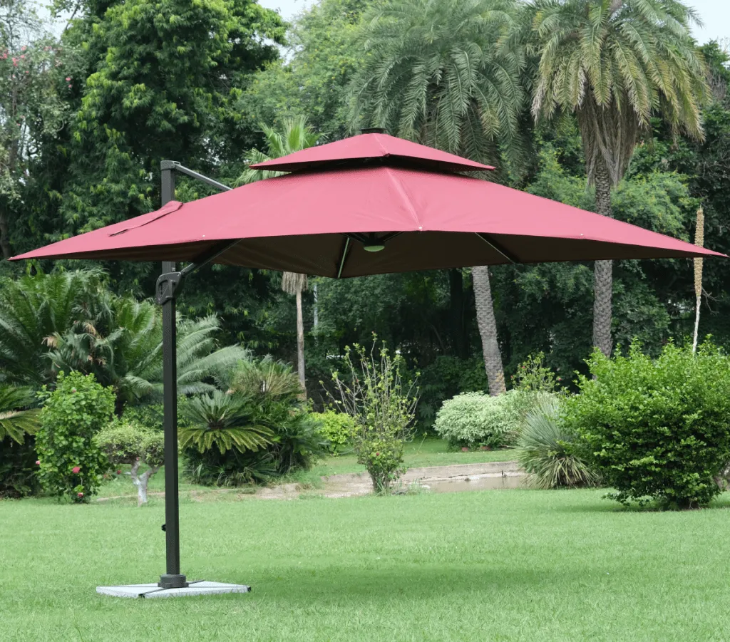Multiangle Solar Umbrella Square Mehroon 3