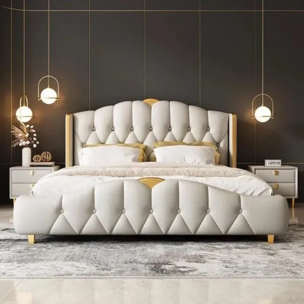 Fully Upholstered Bed 5